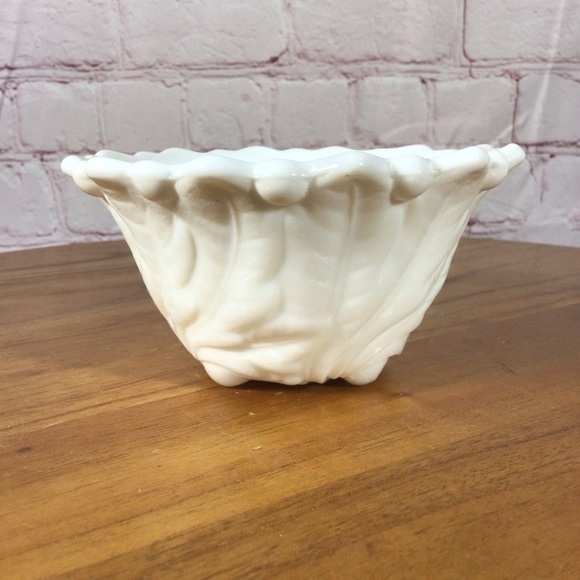 Vintage Milk Glass Taper Candle Holder - Picture 2 of 5